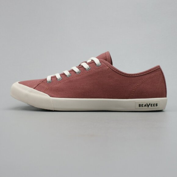 SeaVees Ladies 10 Monterey Standard Red Cotton Canvas Tennis Gym Shoes Sneakers - Picture 2 of 12